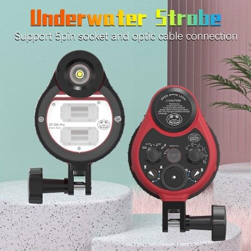 SeaFrogs ST-100 Pro Waterproof Flash strobe for A6500 A6000 A7 II RX100 I/II/ III/IV/V underwater Camera Housings Diving Case