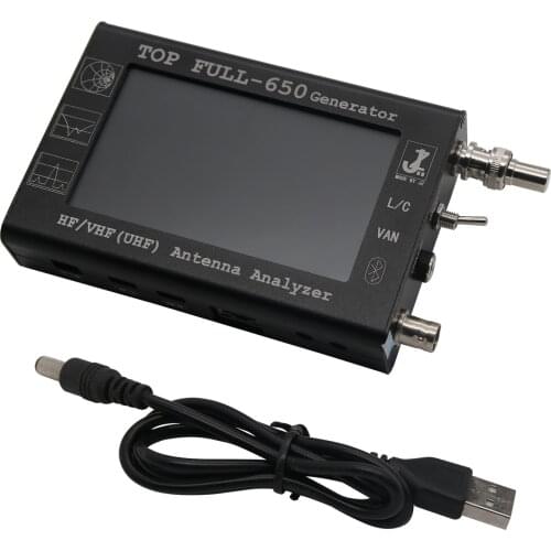 1.3GHz HF VHF UHF ANT SWR Impedance Meter Vector Antenna Analyzer Signal Generator with 4.3" LCD Display