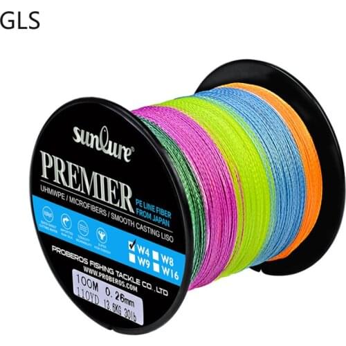 100M 6LB-100LB Multifilament Fishing Line 4 Strands High-quality Smooth/Wear-resistant PE Braided Line 2021 New