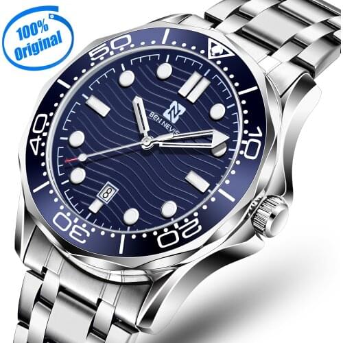 2021 Top Brand Luxury Fashion Diver Watch Men 30ATM Waterproof Date Clock Sport Watches Mens Quartz Wristwatch Relogio Masculino