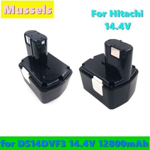 2021 Rechargeable Power Tool Battery for Hitachi 14.4V 12800mAh NI-CD for DS14DVF3 EB1414S EB1412S EB1414 EB1414L CJ14DL DH14D