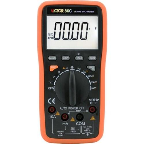 VICTOR VC86C / VC86D Digital Multimeter Ammeter Multitester AC DC Resistance Capacitance Frequency Voltage Current Tester