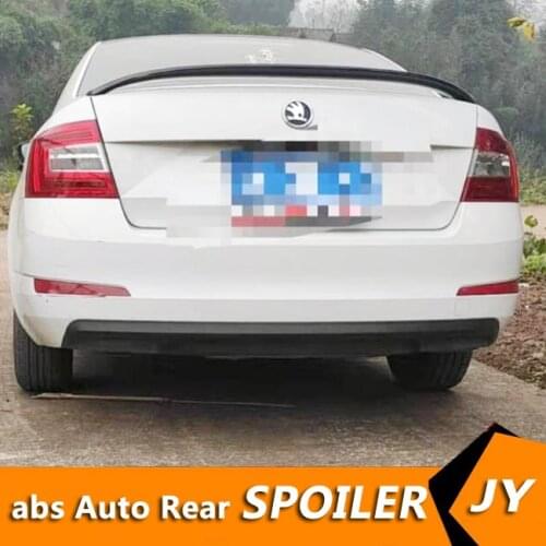 For Skoda Octavia Spoiler 2014-2019 Octavia Spoiler D-RS ABS plastic Material Car Rear Wing Color Rear Spoiler