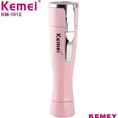 Kemei Mini Electric Ladies Epilator Razor Female Portable Razor for Underarm Body Facial Travel Essentials KM-1012