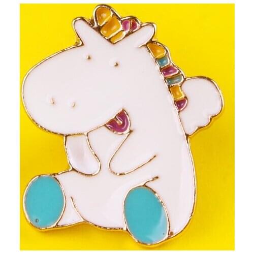 Cartoon Cute Unicorn Badges for Backpack Badges for Clothes Animal Enamel Pins for Backpacks Clothes Lapel Pin Badge Accessories