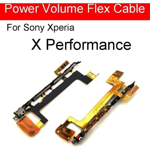 Power On Off + Volume Side Button Flex Cable For Sony Xperia X Performance F8131 F8132 Power Volume Control Switch Repair Parts