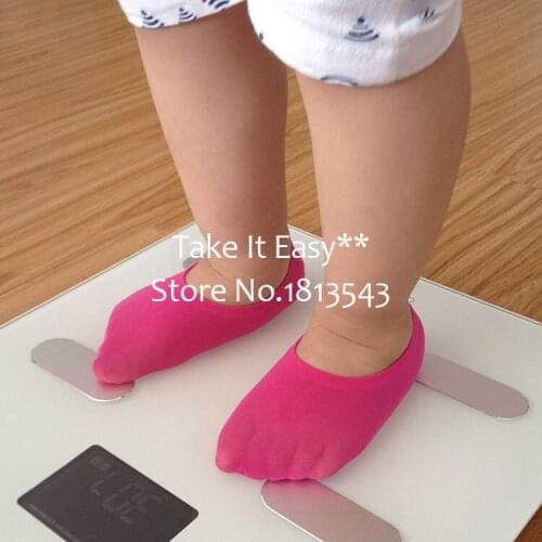 Hot sales 5pairs/lot summer children unisex velvet candy color invisible Socks Low cut NON-slip socks high quality
