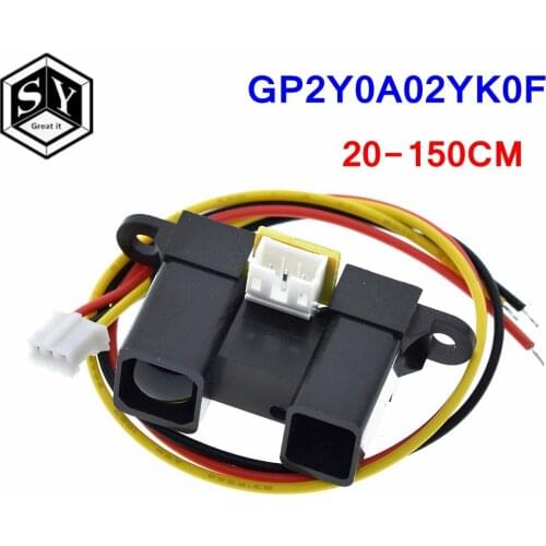 GP2Y0A02YK0F Infrared IR Sensor Infrared Proximity Sensor Obstacle Avoidance Detect 20-150cm Distance Measuring With Cable