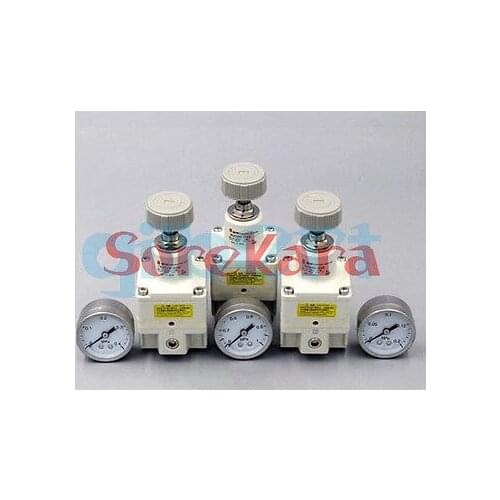 IR2000 1/4" Pneumatic Precision Regulator With Bracket Pressure Gauge