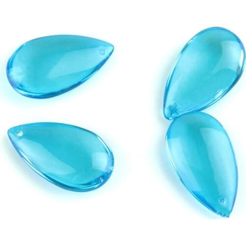Classic Crystal Water Drop 38mm/50mm Aquamarine For Earrings And Chokers Necklaces And Lighting Pendant For Chandeliers