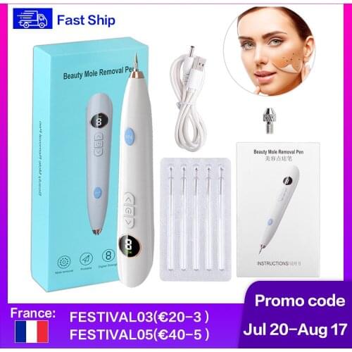 LED Plasma Pen Laser Tattoo Mole Removal Machine Freckle Remove Pen Wart Remover Skin Tag Removal Spot Cleaner Beauty Skin Care