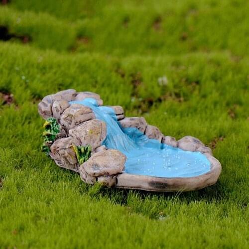 DIY Miniature Water Pool Fairy Garden Lawn Ornament For Mountain Dollhouse Home Decor Craft Creative Furnishings
