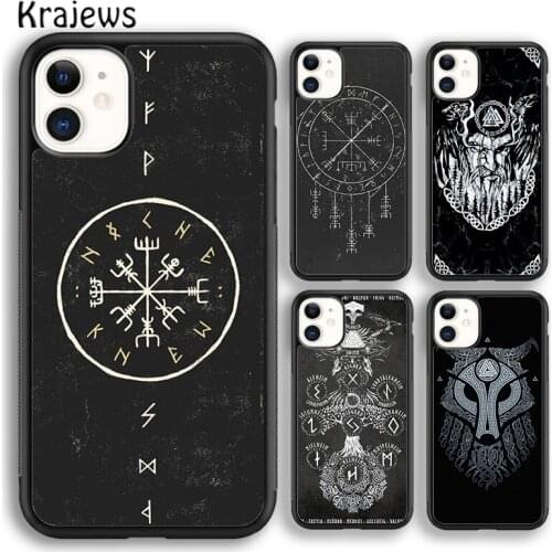 Krajews Norse Mythology Viking Soft Phone Case Cover For iPhone 5 SE 6s 7 8 plus X XR XS 11 12 pro max Samsung Galaxy S8 S9 S10