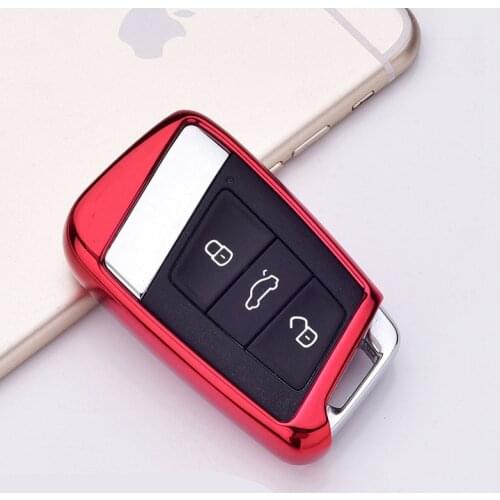 Soft TPU Protection Remote Key Cover Case For Skoda Superb A7 For Volkwagen Passat B8 VW Golf Gte Car Styling Accessorise