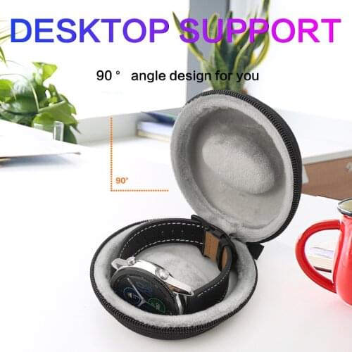 Newest portable storage bag for samsung galaxy watch 3 active 1/2 case gear s3 huawei honor watch band travel bags charger box