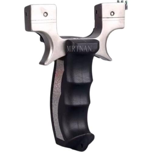 Slingshot Hunting Stainless Steel Catapult High Quality Shooting Sling Shot Outdoor Sport Game with Flat Rubber Band New 2021