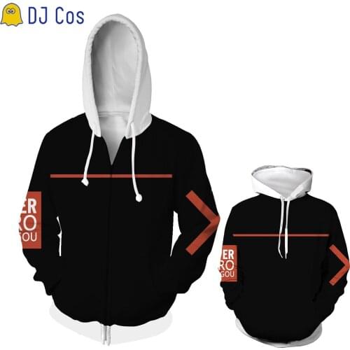 Anime My Hero Academia Bakugou Katsuki Cosplay Sweater Boku no Hero Academia Zipper Hooded Hoodie Sweatshirt Clothes Plus Size