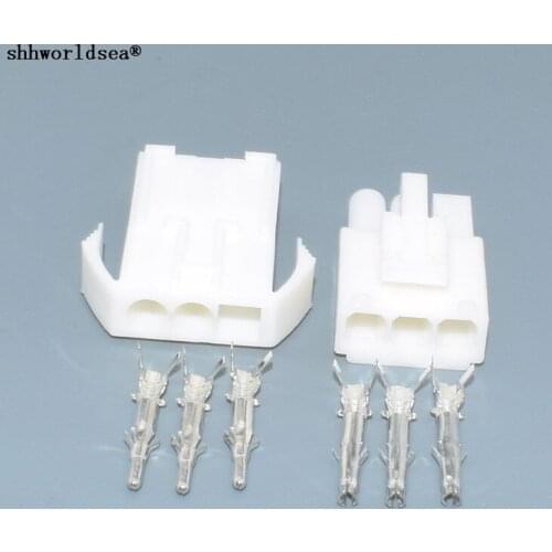 Shhworldsea 4.5mm Wire Cable Connector 3P Pin Male female 4.5 MM The connector terminal
