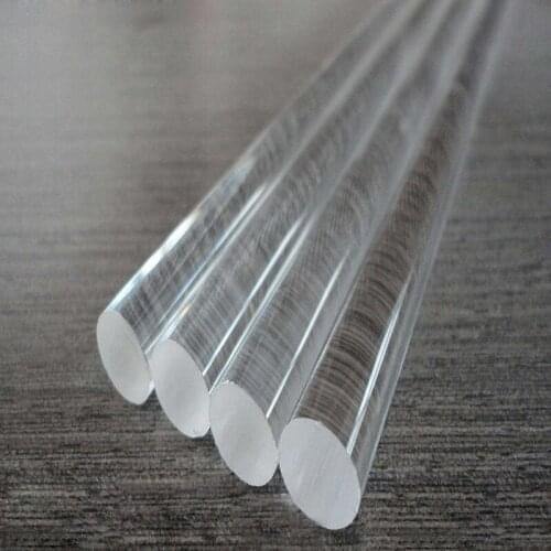 2Pcs 2mm 3mm 4mm 5mm 6mm 7mm 8mm 9mm-12mm Diameter High Temperature Corrosion Resistance Quartz Rod Glass Conductor Rods