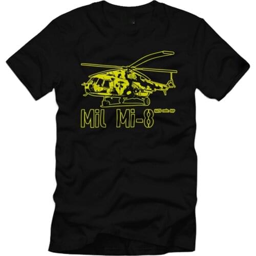 TSHIR Transport helicopter Mi-8 Army UdSSR CCCP Russia Men T Shirt SHORT Casual O-Neck men clothing
