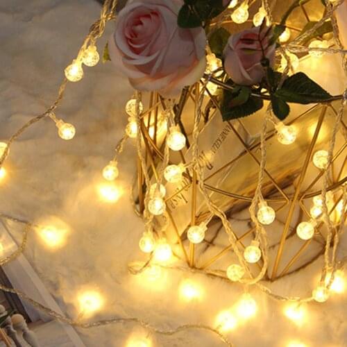 Outdoor LED String Light Warm White Holiday New Year Fairy Garland For Christmas Wedding Decoration Powered By Battery USB 3M