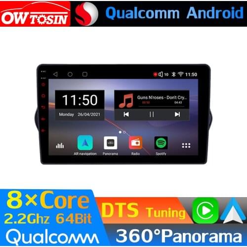 Qualcomm 8Core Android Car Media For Fiat Tipo Egea Dodge Neon 2015-2018 GPS HDMI 360 Panoramic Radio CarPlay WiFi DTS HIFI DSP