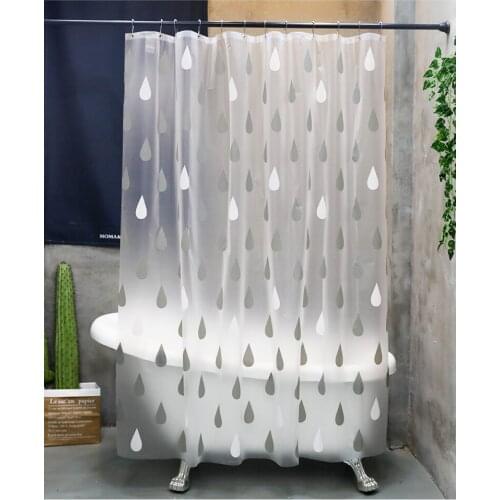 Shower Curtain Bathroom Curtain Partition 1.8m x 2m 2m x 2m 2.4m x 2m Raindrop Matt