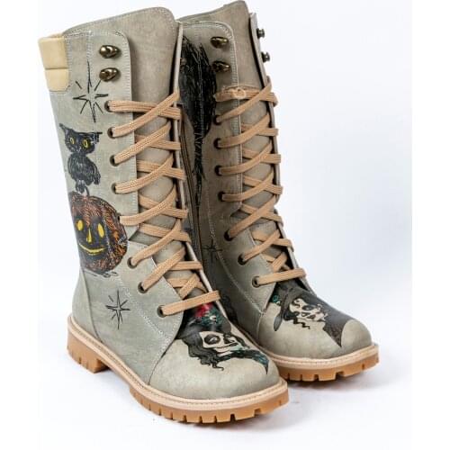 Streetfly 2021 new fashion Winter autumn colorful printed women Boots Non-slip sole Waterproof orthopedic boots