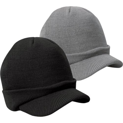 Winter Male Female Warm Knitted Cap Beanie Ski Hat Peaked Cap