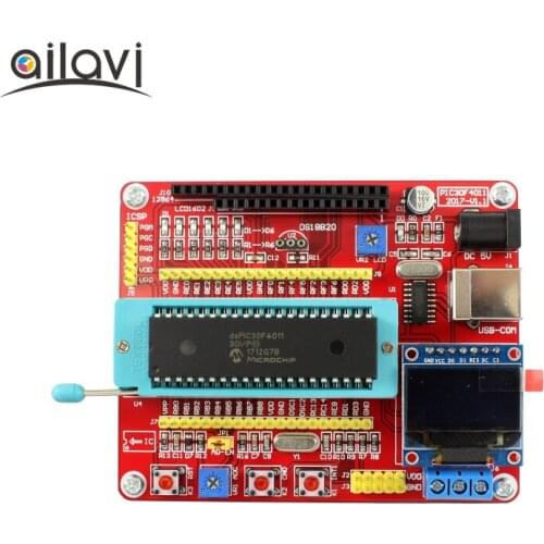 1Set USB dsPIC30F4011 Development Board Pic System Board sPIC Programming Lab Board With LCD Screen