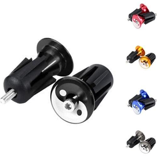 1 Pair Bicycle Handlebar End Cap Aluminium Alloy Lock MTB Mountain Handle Bar End Plugs for Bike Handlebar Accessory equipment