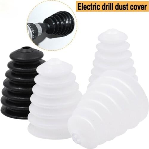 1PCS Electric Hammer Rubber Dust Cover Drill Dust Collector Dust Collection Black White Covers Household Tools Protector New