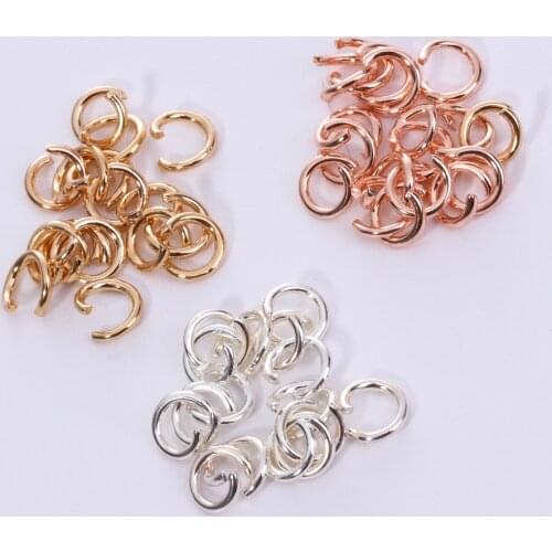 100pcs / bag 6/7 / 8mm new cheap hot selling ring split ring jewelry making supplies connector DIY stainless steel open round go