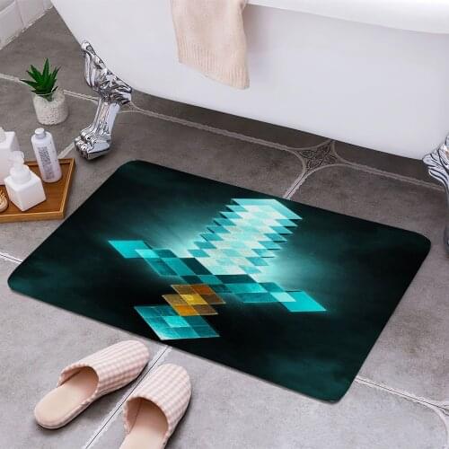 3D Cubic Sword 3D Print Doormats Rectangle Non-Slip DoorMat Bedroom Kitchen Entrance Print Door rugs Dropshipping