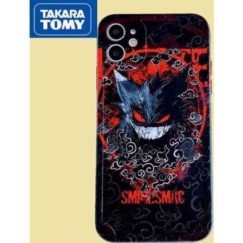 TAKARA TOMY Pokemon Trendy Pikachu Phone Case for IPhone 7/8P/X/XR/XS/XSMAX/11/12Pro/12min Phone Couple Case Cover