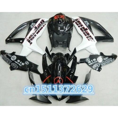For A GSXR600 2008 2010 white black GSXR750 2008 2010 08 09 10 2008-2010 GSX R600 GSX R750 08 10 09 K8 ABS Fairing Set-Dor