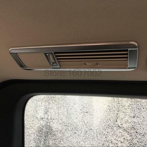 For Mercedes-Benz VITO 2016 Interior Rear Air Outlet Trim Strip Chrome Brilliant Panel Plate Stickers Car ABS Accessories 4PCS