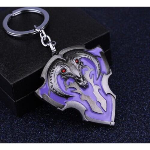DOTA 2 Keychain The Vanguard Shield Key Ring Key Chains for Man Hot Game Jewelry