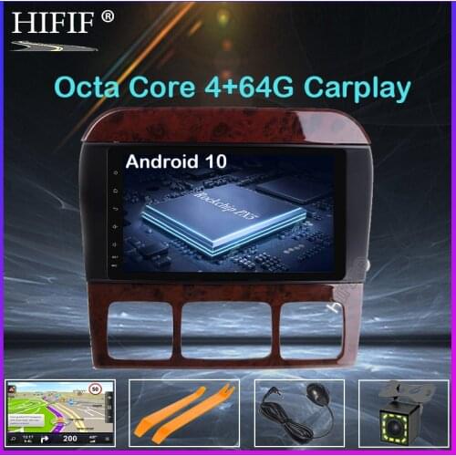 DSP 8" Android 10 4G RAM Radio GPS Car DVD Player for Mercedes Benz S-Class W220 S280 S320 S350 S400 S430 S500 1998-2004 2005