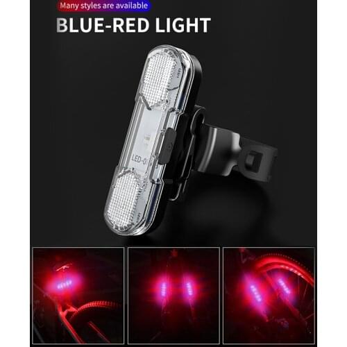 Kapvoe Bike Light LEDTaillight Rear Tail Safety Warning Cycling Portable Light USB Rechargeable Bike Accessories Bicycle lantern