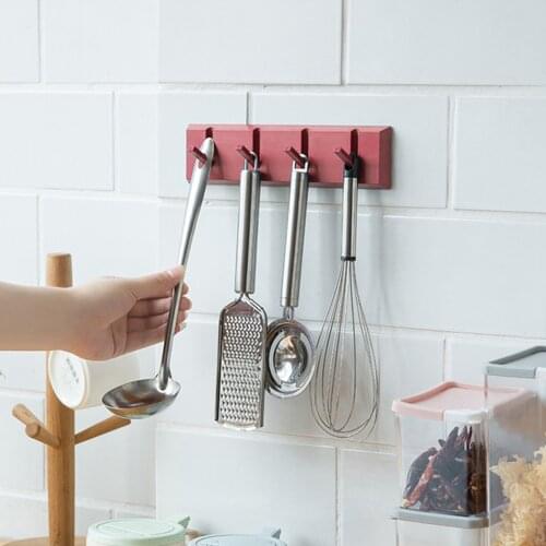 Hole Free Paste Hook Strong Adhesive ABS Wall Hanger Household Collapsible Coat Wall Hook