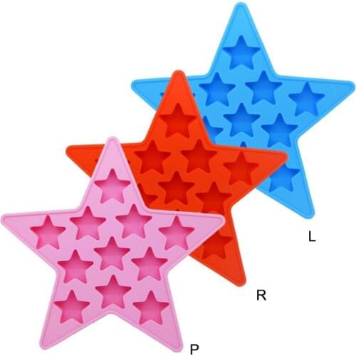 Creative Silicone Molds Five-Pointed Star Ice Cube Mold Household Kitchen Tools For Summer Chocolate Baking Tool Kitchen Product