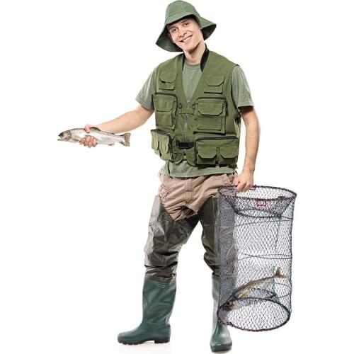 Round Fishing Trap Equipment Accessories 1PC Supplies Spring Portable Prawn Shrimp Outdoor Network Foldable Trap Cage