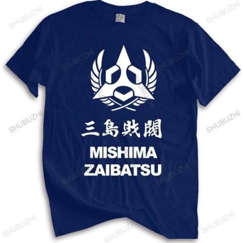Fashion brand t shirt mens loose MISHIMA Zaibatsu Logo Tekken Mens T-Shirt new fashion tee-shirt man tee