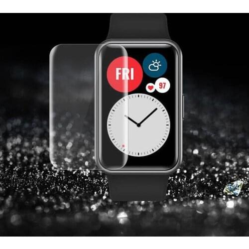 5pcs Soft TPU Clear Protective Film For Huawei Watch Fit /Honor Smart Watch ES Full Screen Protector Cover Smartwatch Protection