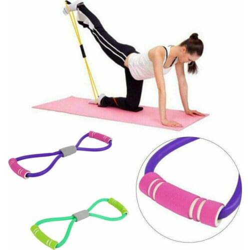 New Resistance Bands 1pc Resistance Band Pilates Abs Exercise Fitness Tube Workout Solid Elastic 8 Word Chest Developer 2020