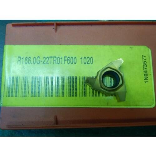 ORIGINAL 10PCS CARBIDE INSERT R166.0G-22TR01F600 1020