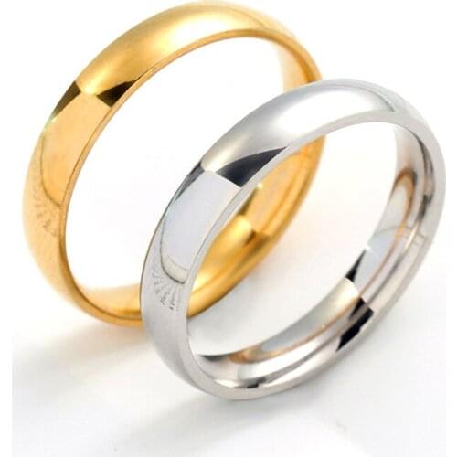 Rings Vintage Classic Titanium Steel Couple Rings Simple Women Valentines Day Present Fashion Rings Free Shipping