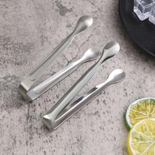 Coffee Sugar Clip Stainless Steel Tweezer Mini Clamp Tong Clips Coffee Little Tea Clips Hot Kitchen Bar Tool Supply 1pc