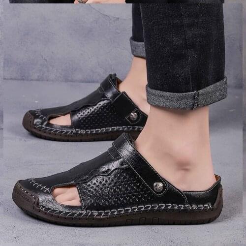 Praia para comfort unisex masculina cuero in 2018 roman dress sandles luxury plage 39 shoes mens slippers footwear walking men